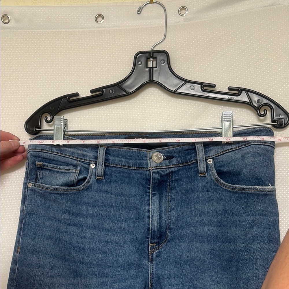 Hudson Jeans Blue Skinny Denim with Distressing - Picture 8 of 10
